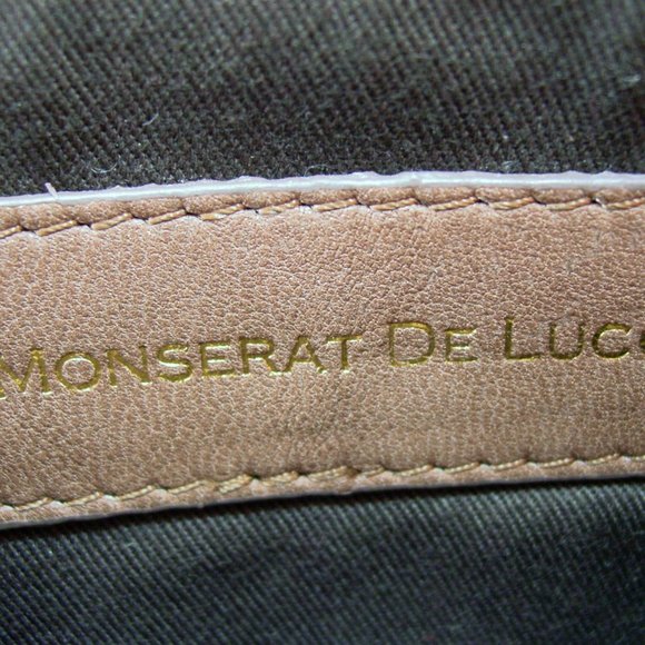 MONSERAT de LUCCA Braided Leather Tassel Clutch Handbag Wallet - Picture 7 of 7